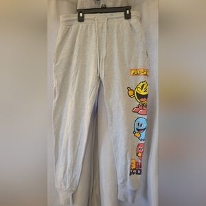 Pac-Man Light Gray Joggers for Women